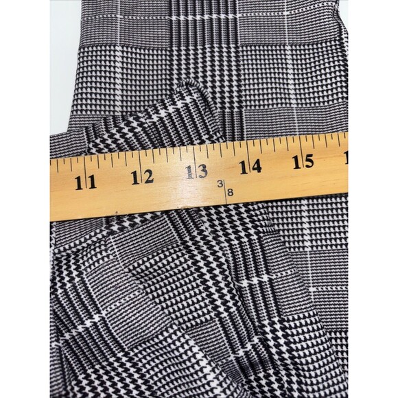 Boomboom Jeans Womens Black/White Glen Plaid Dress Pant Pull On Size Small - Picture 4 of 8